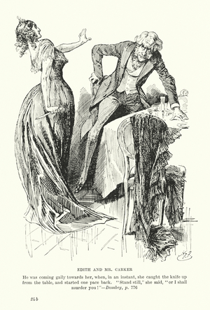 Illustration for Dombey and Son by Charles Dickens (litho)