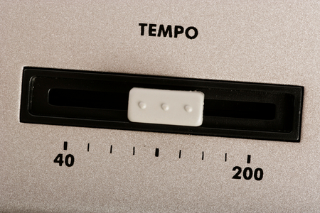 Tempo slider on a