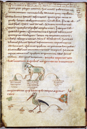 Animals, 9th century (miniature)