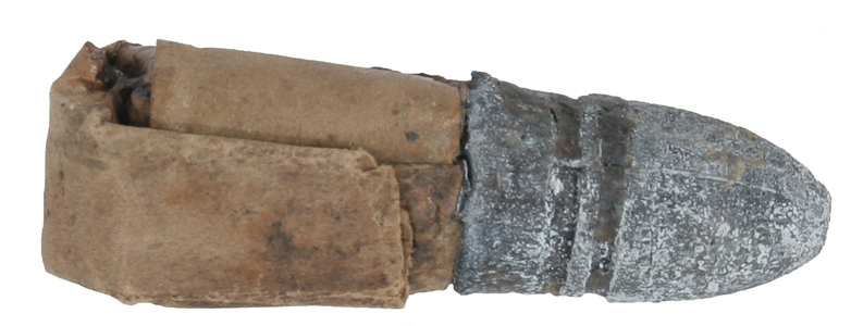 Confederate .58 caliber Gardner paper cartridge