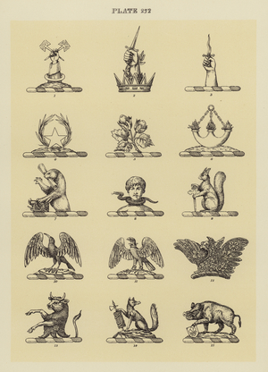 llustration for Fairbairn’s Book of Crests (engraving)