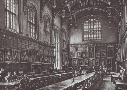 Oxford: Christ Church Hall (litho)