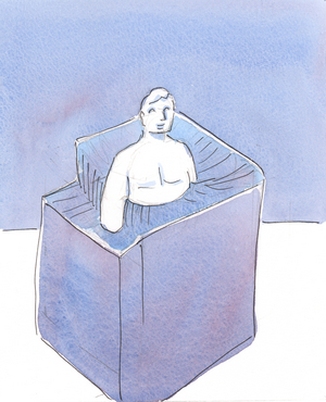 Some people who live in serious sin deliberately seek pleasure by hurting others, act like wild beasts or, rather, deranged animals, 2004 (w/c on paper)