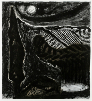 Chianti I, 2004 (etching & collagraph, with hand-applied w/c on white wove paper)