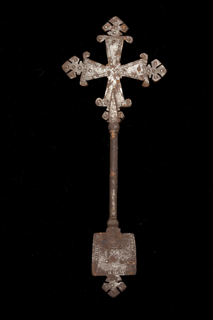 Hand-held Cross, probably 18th-20th Century (silver alloy, cast)