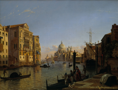 Grand Canal with a view of Santa Maria della Salute Venice, 1838-39 (oil on canvas)