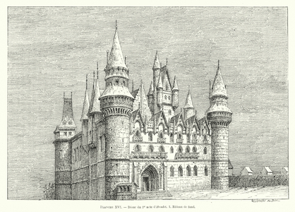 Decor du 2e acte d'Hamlet (engraving)