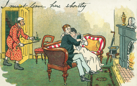 I must leave here shortly (colour litho)