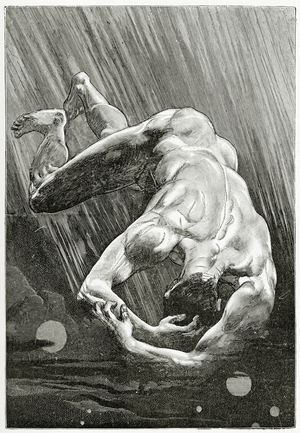 La Fin de Satan, 19th Century (b/w engraving)