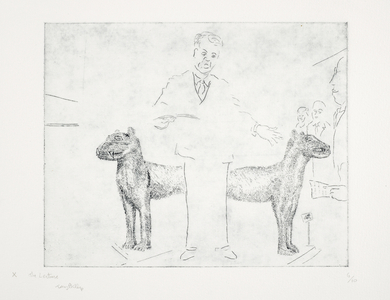 History of the Benin Bronzes: Lecture, 1984 (etching)