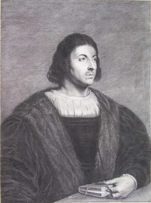 Portrait of Giovanni Boccaccio, 1660-65 (engraving)