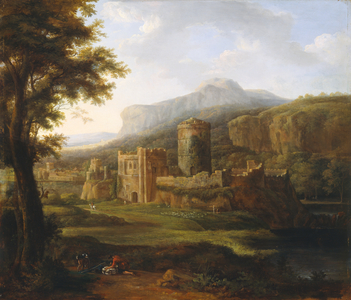 Pembroke castle, 1800 (oil on panel)