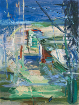 Railway Siding, 2021, (oil on board)