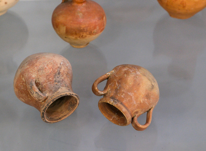 Small terracotta pots, 2nd-3rd century AD (terracotta)