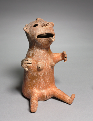 "Bear-Woman" Vessel, c.1200-1000 BC (ceramic, earthenware, burnished)
