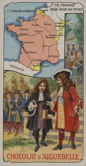 France during the reign of Louis XIV, 1715 (chromolitho)