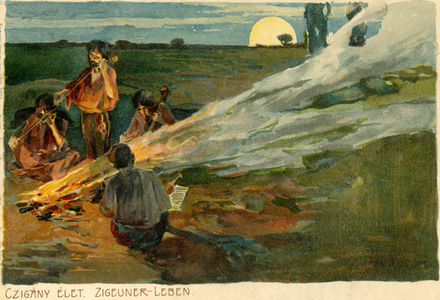 Gypsy camp in Hungary