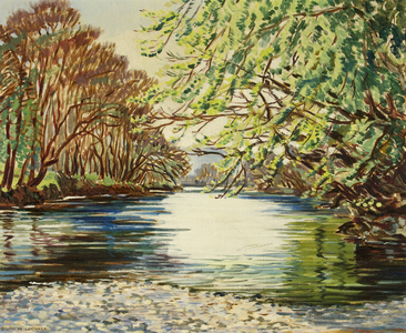River Towy (oil on canvas)