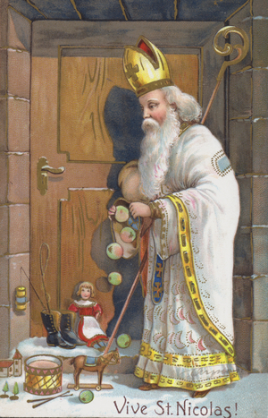 St Nicholas Day card (chromolitho)