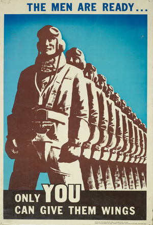 'The Men Are Ready', early 1940s (colour litho)