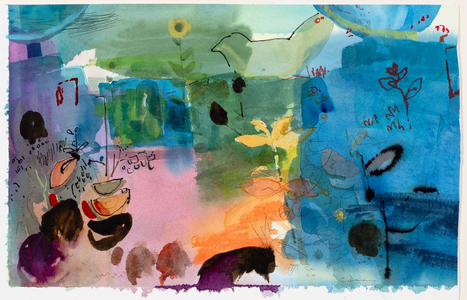 Garden Walk, 2019 (watercolour)