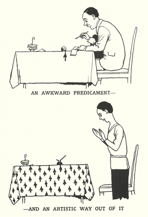 An Awkward Predicament, and an Artistic Way Out of It (litho)