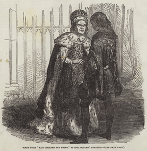 Scene from "King Richard the Third," at the Princess' Theatre (engraving)
