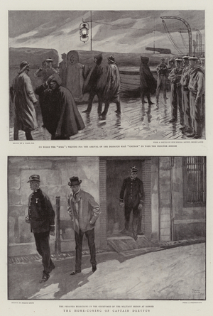 The Home-Coming of Captain Dreyfus (litho)
