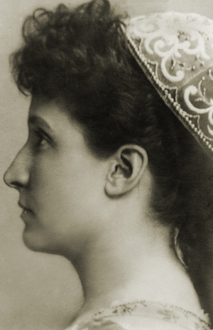 Nellie Melba profile portrait