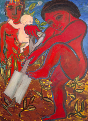 The Gardener, 1987 (oil on canvas)