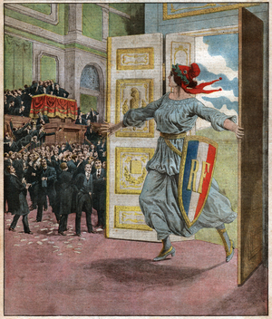 Marianne and the politics, 1913 (print)