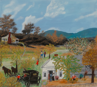The Old Carriage, 1955 (oil on pressed wood)