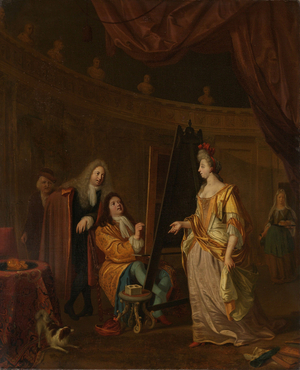 An Artist in his Studio, 1707 (oil on canvas)