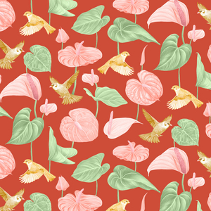 Anthurium pattern, 2021 (graphite pencil & digital)