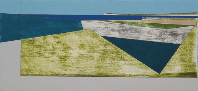 Cliff Border 1, 2009 (acrylic on plywood)