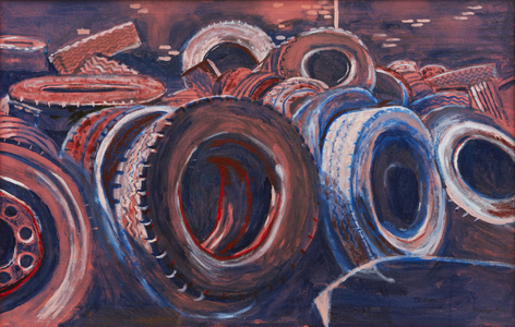 Tyred Out 1, 2006 (oil on canvas)