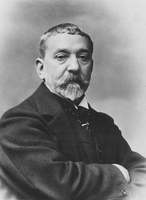 Portrait of Ferdinand Roybet (b/w photo)