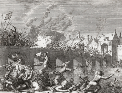 Siege of Maastricht, 1579. (print)