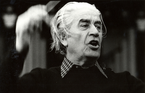 Sergiu Celibidache conducting with