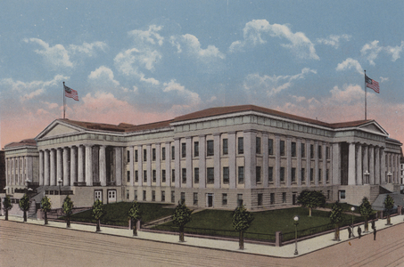 The Patent Office, Washington DC (colour litho)