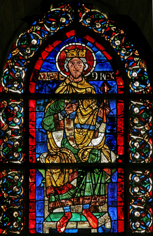 Window w205 depicting David (stained glass)