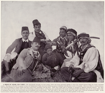 Chicago World's Fair, 1893: A Group of Arabs and Turks (b/w photo)