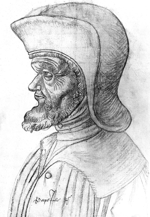 Julien Giuliano della Rovere (1443-1513) pope Julius II in 1503-1513 (drawing)