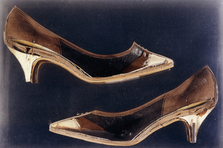 Untitled, 1965 (leather shoes and mirror in perspex box)