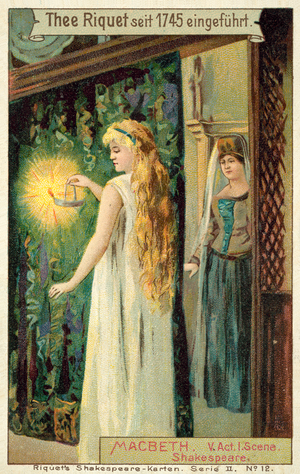 Scene from Shakespeare's Macbeth (chromolitho)