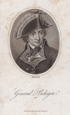 Jean-Charles Pichegru, French general of the French Rvolutionary Wars (engraving)
