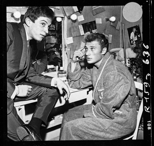 Johnny Hallyday and Lucky Blondo, 1962 (photo)