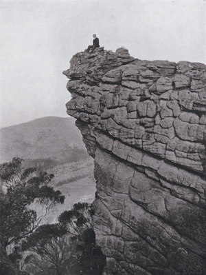 The Pinnacle, Grampians (b/w photo)