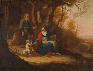 Rest on the Flight into Egypt, 1643 (oil on canvas)