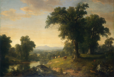 A Pastoral Scene, 1858 (oil on canvas)